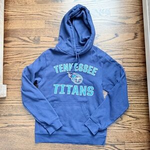 Tennessee Titans Navy Blue Pullover Hoodie - size Adult Small - Like New